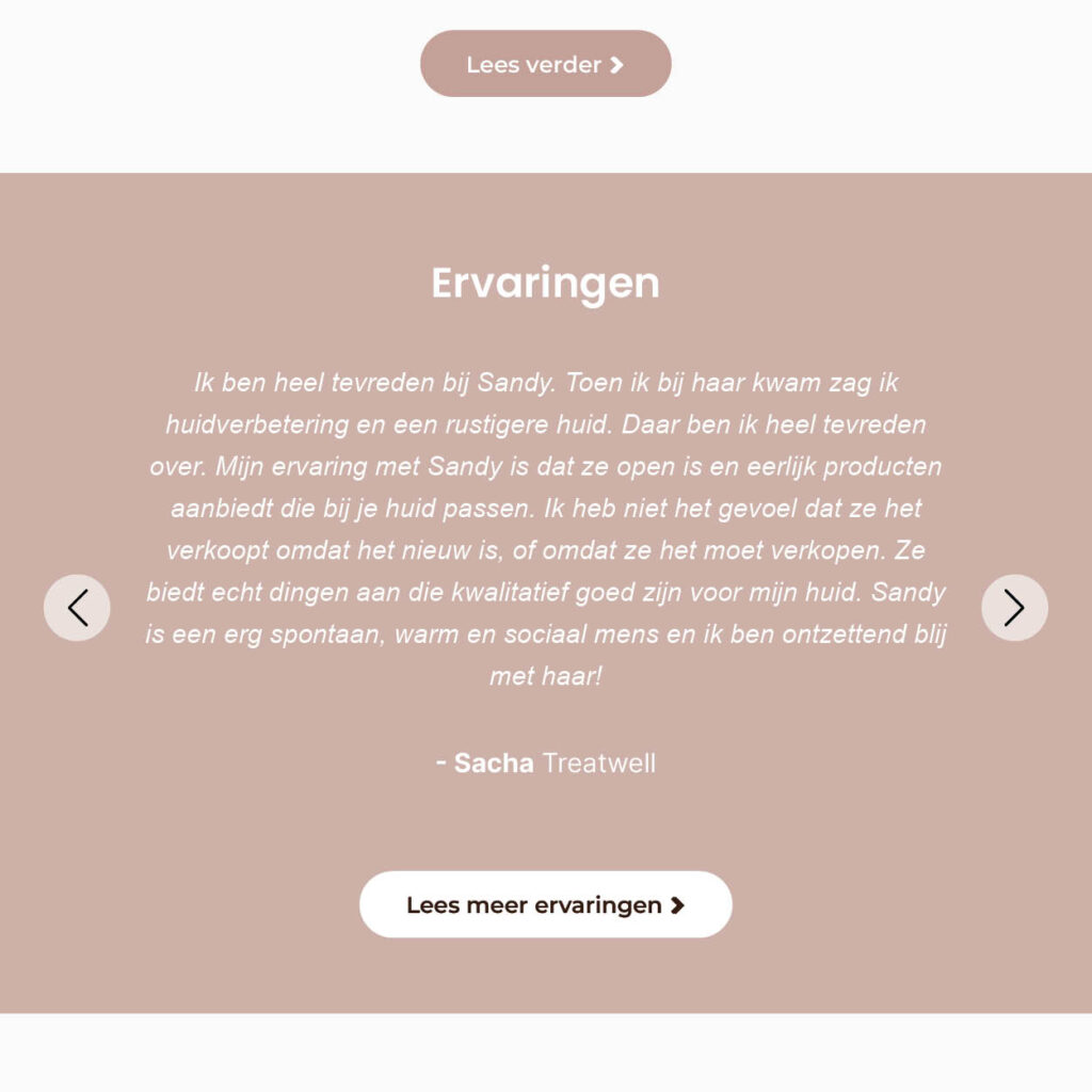 Sandy-Skincare-website
